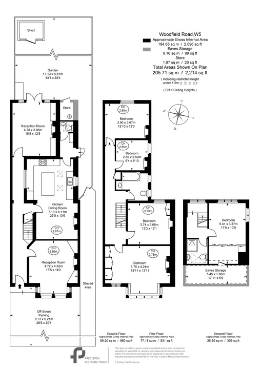 5 bed semi-detached house for sale in Woodfield Road, Ealing, London, W5 - Property Floorplan
