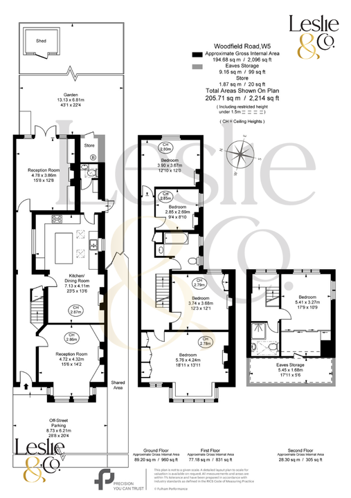 5 bed semi-detached house for sale in Woodfield Road, Ealing, London, W5 - Property Floorplan