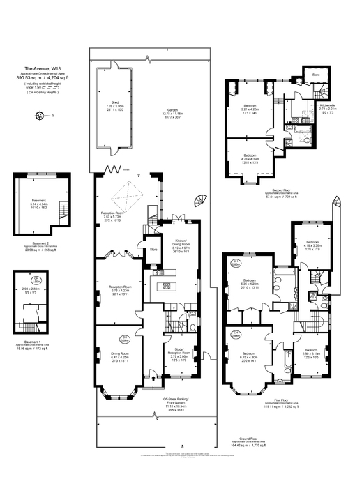 6 bed detached house for sale in The Avenue, Ealing, London, W13 - Property Floorplan