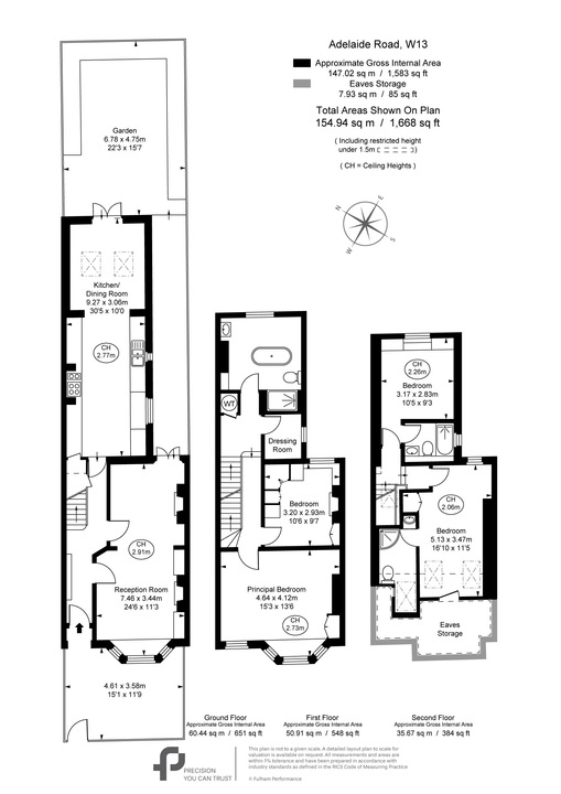 4 bed terraced house for sale in Adelaide Road, Ealing, London, W13 - Property Floorplan