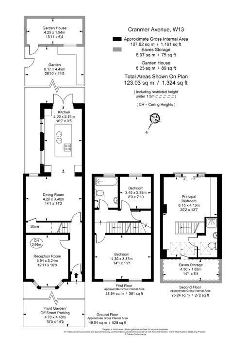 3 bed terraced house to rent in Cranmer Avenue, Ealing, Northfields, London, W13 - Property Floorplan