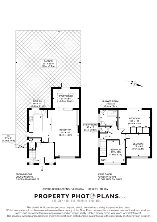 3 bed semi-detached house for sale in Harp Road, Hanwell, London, W7 - Property Floorplan