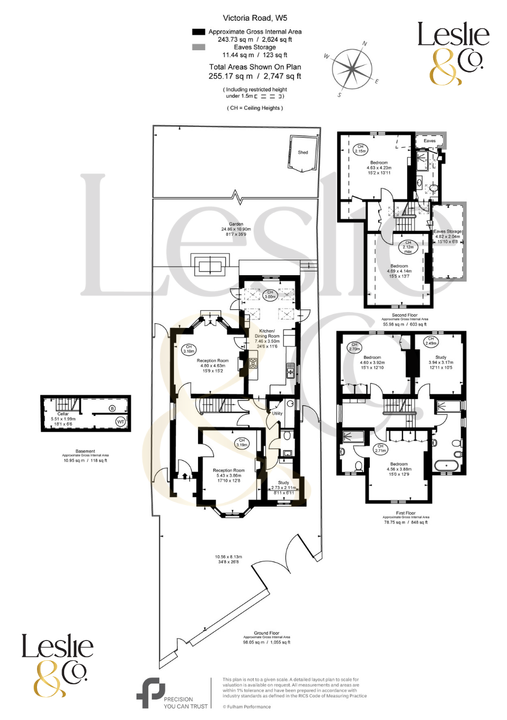 5 bed detached house for sale in Victoria Road, Ealing, London, W5 - Property Floorplan