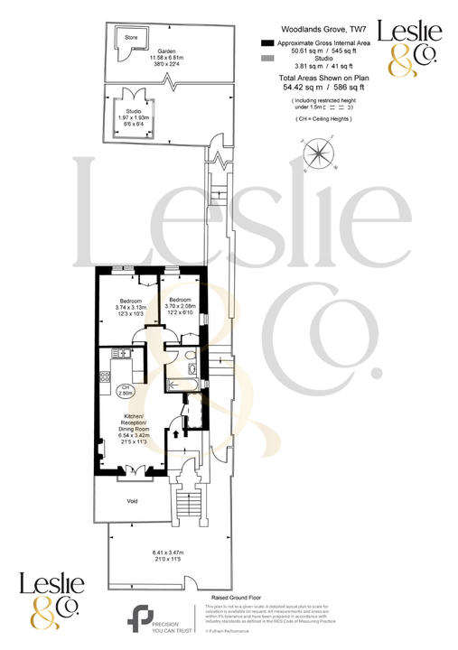 2 bed apartment for sale in Woodlands Grove, Isleworth, Greater London - Property Floorplan