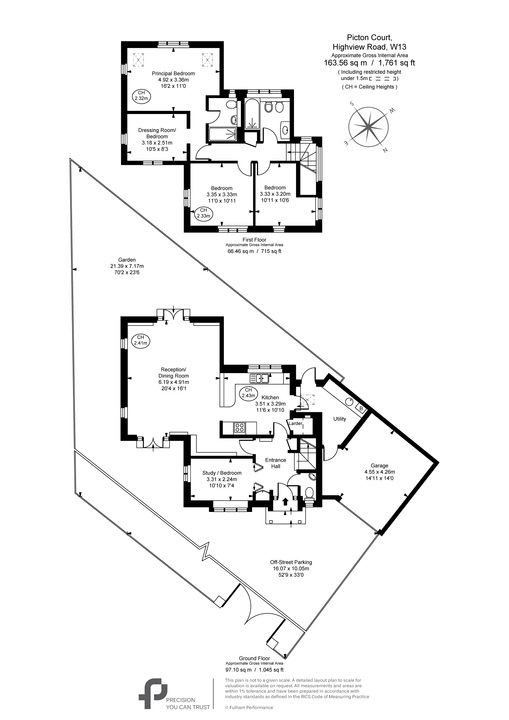 4 bed detached house for sale in Picton Court, Highview Road, London, W13 - Property Floorplan