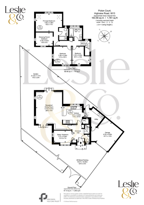 4 bed detached house for sale in Picton Court, Highview Road, London, W13 - Property Floorplan