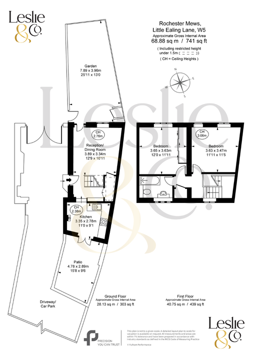 2 bed terraced house for sale in Rochester Mews, Little Ealing Lane, Ealing, London, W5 - Property Floorplan