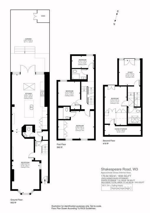 5 bed semi-detached house for sale in Shakespeare Road, Acton, London, W3 - Property Floorplan