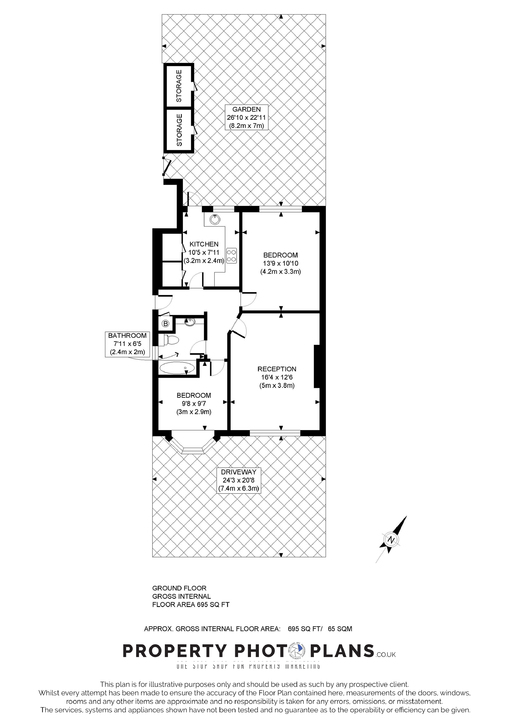 2 bed apartment for sale in Webster Gardens, Ealing, London, W5 - Property Floorplan