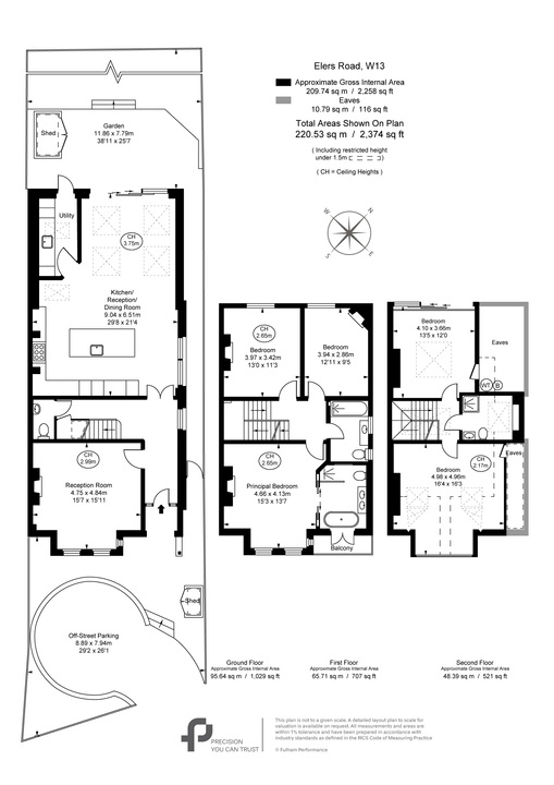 5 bed semi-detached house for sale in Elers Road, Ealing, London, W13 - Property Floorplan
