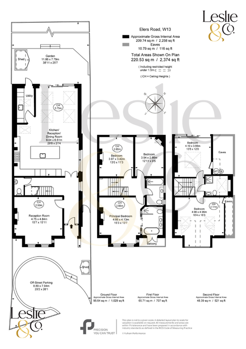 5 bed semi-detached house for sale in Elers Road, Ealing, London, W13 - Property Floorplan