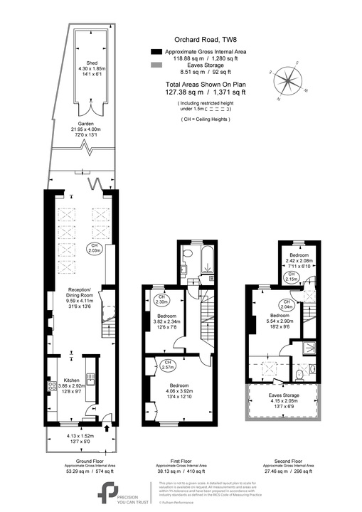 4 bed terraced house for sale in Orchard Road, Brentford, London, TW8 - Property Floorplan