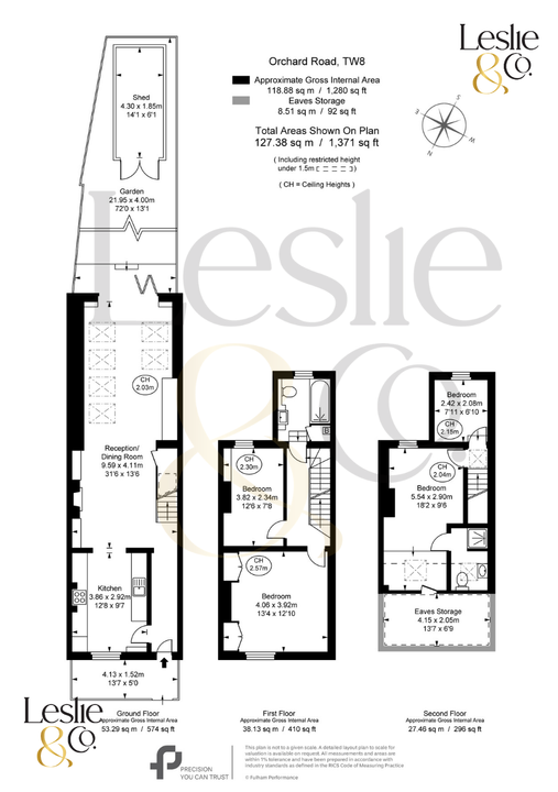4 bed terraced house for sale in Orchard Road, Brentford, London, TW8 - Property Floorplan