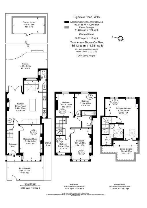 5 bed terraced house for sale in Highview Road, Ealing, London, W13 - Property Floorplan