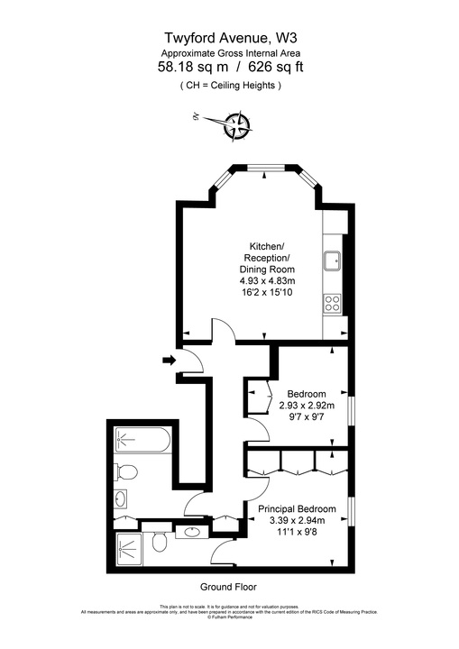 2 bed apartment to rent in Mayleaf House, Twyford Avenue, Ealing - Property Floorplan
