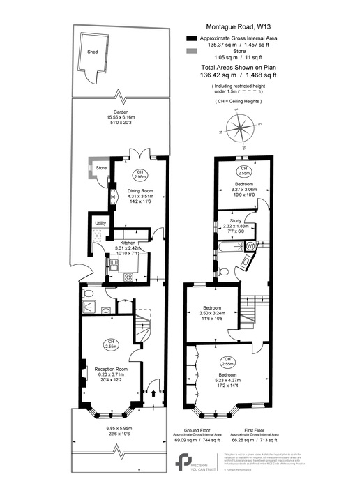4 bed semi-detached house for sale in Montague Road, Ealing, London, W13 - Property Floorplan