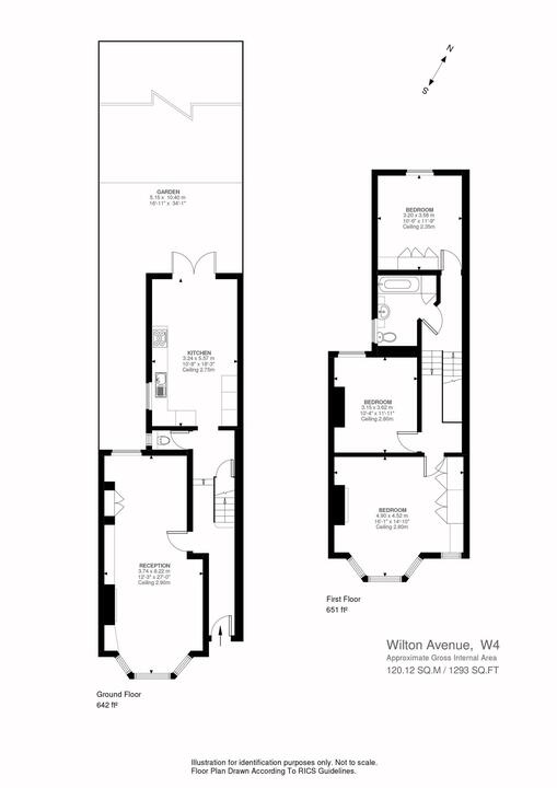 3 bed terraced house for sale in Wilton Avenue, Chiswick, London, W4 - Property Floorplan