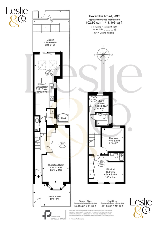 3 bed terraced house for sale in Alexandria Road, Ealing, London, W13 - Property Floorplan
