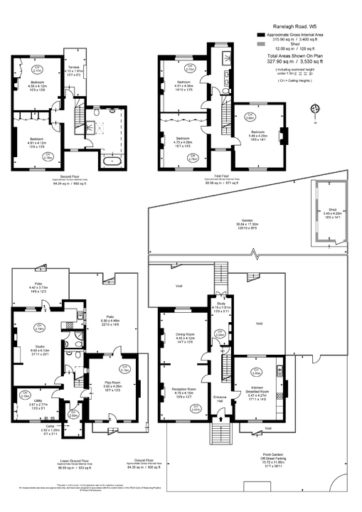 5 bed semi-detached house for sale in Ranelagh Road, Ealing, London, W5 - Property Floorplan