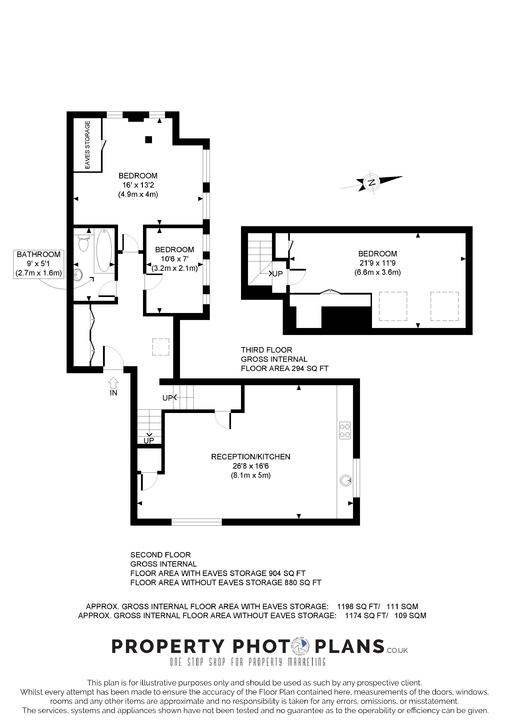 3 bed apartment to rent in North Common Road, Ealing, London, W5 - Property Floorplan