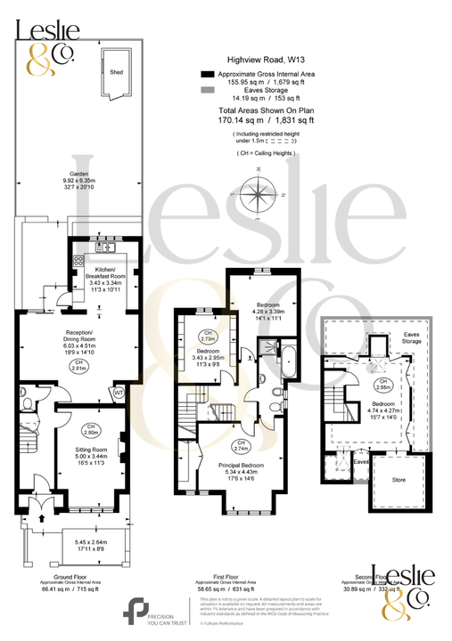 4 bed semi-detached house for sale in Highview Road, Ealing, London, W13 - Property Floorplan