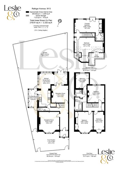 6 bed semi-detached house for sale in Rathgar Avenue, Ealing, London, W13 - Property Floorplan