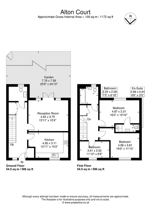3 bed terraced house for sale in Alton Court, Copley Close, Hanwell, London, W7 - Property Floorplan