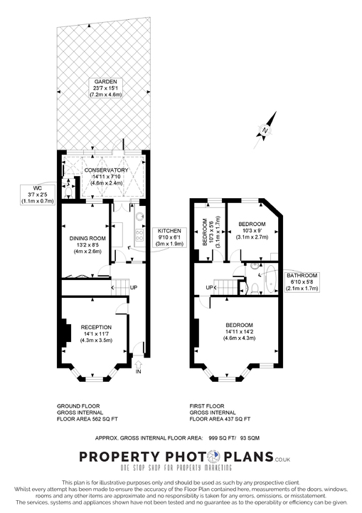 3 bed terraced house for sale in Regina Terrace, West Ealing, Northfields, London, W13 - Property Floorplan