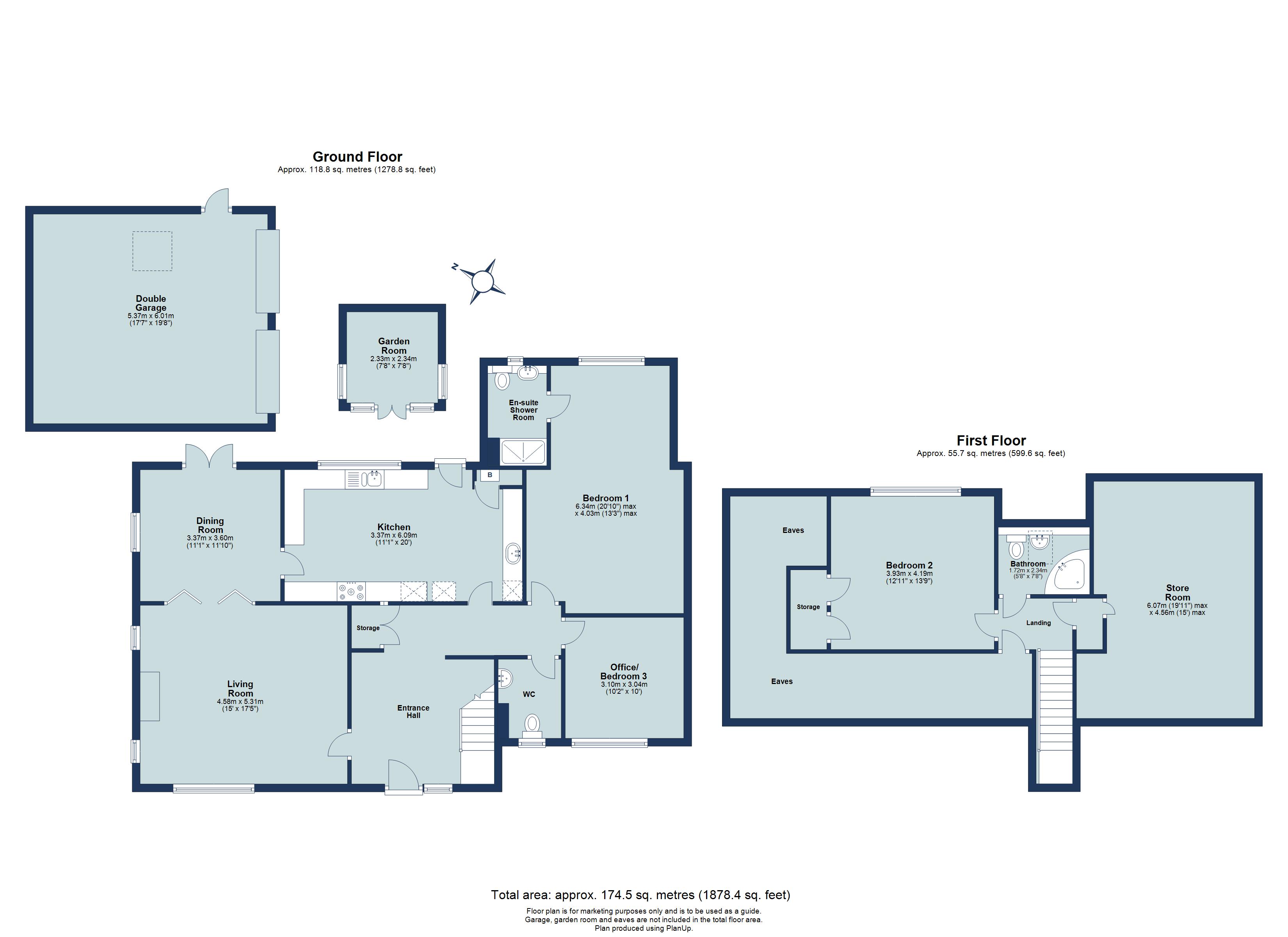 3 bed for sale in Marquis Lane, Harpenden, Hertfordshire, AL5 - Property floorplan