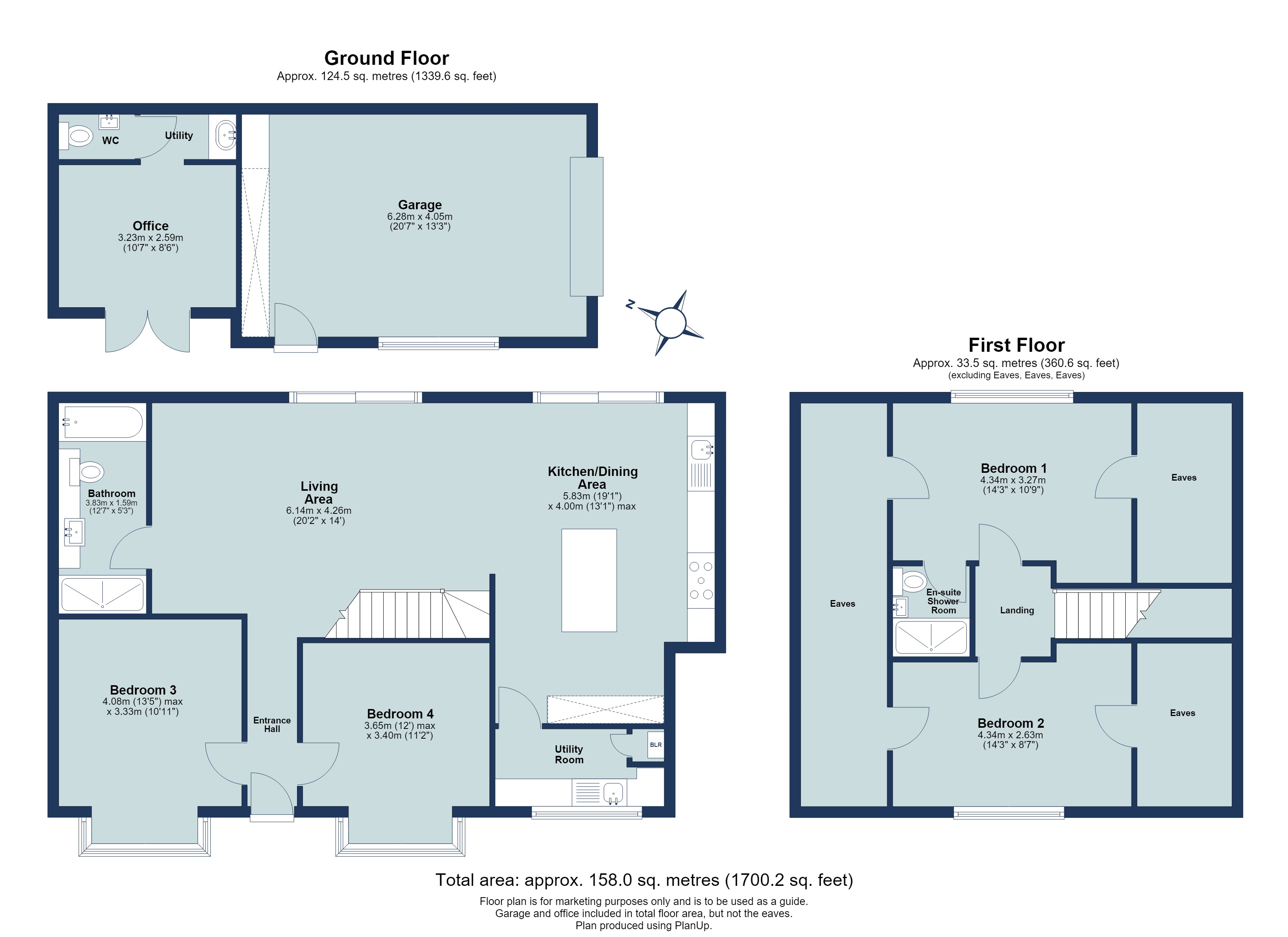 4 bed for sale in Brocket Road, Welwyn Garden City, Hertfordshire, AL8 - Property floorplan