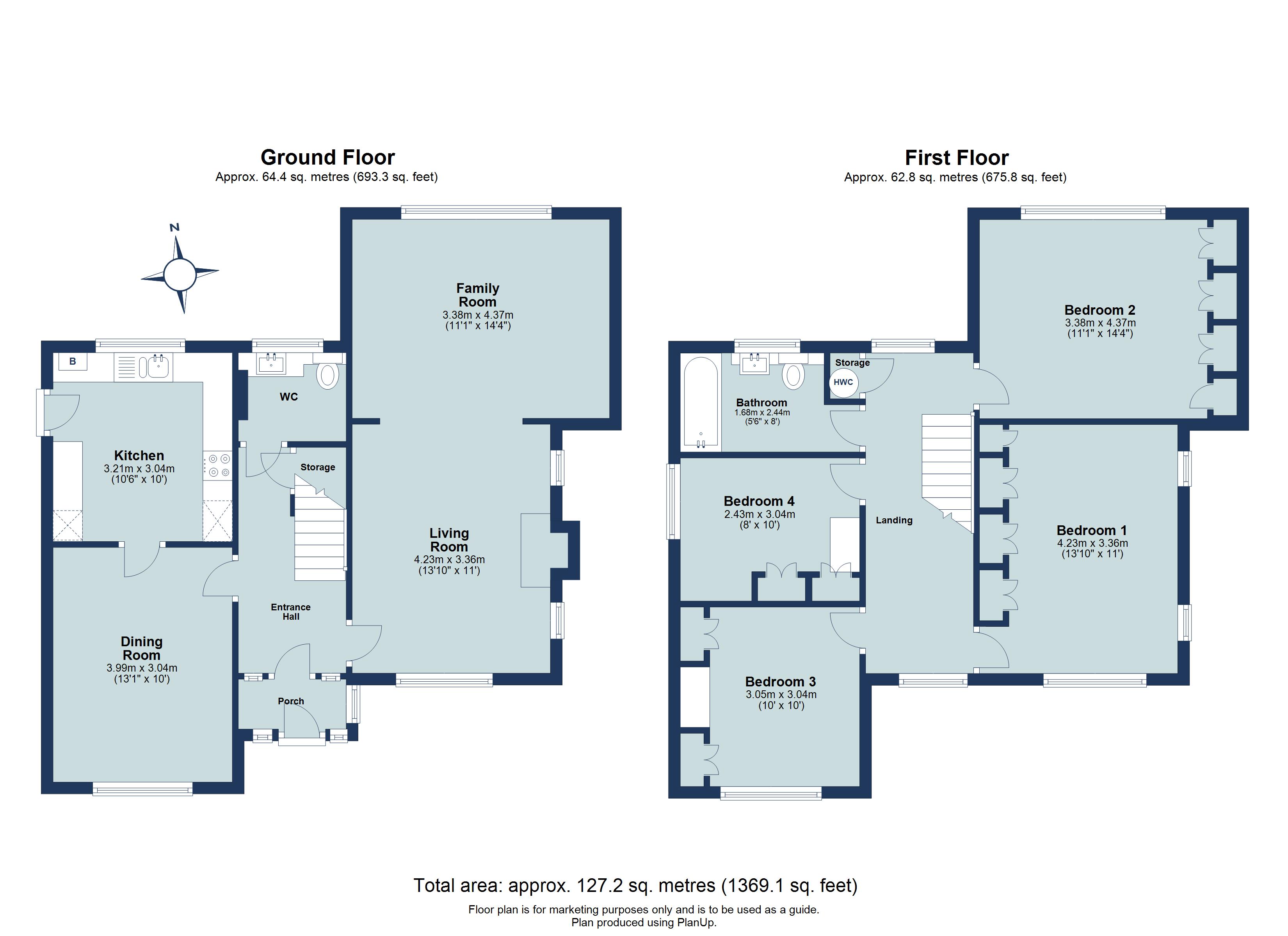 4 bed detached house for sale in Sibley Avenue, Harpenden, Hertfordshire, AL5 - Property floorplan