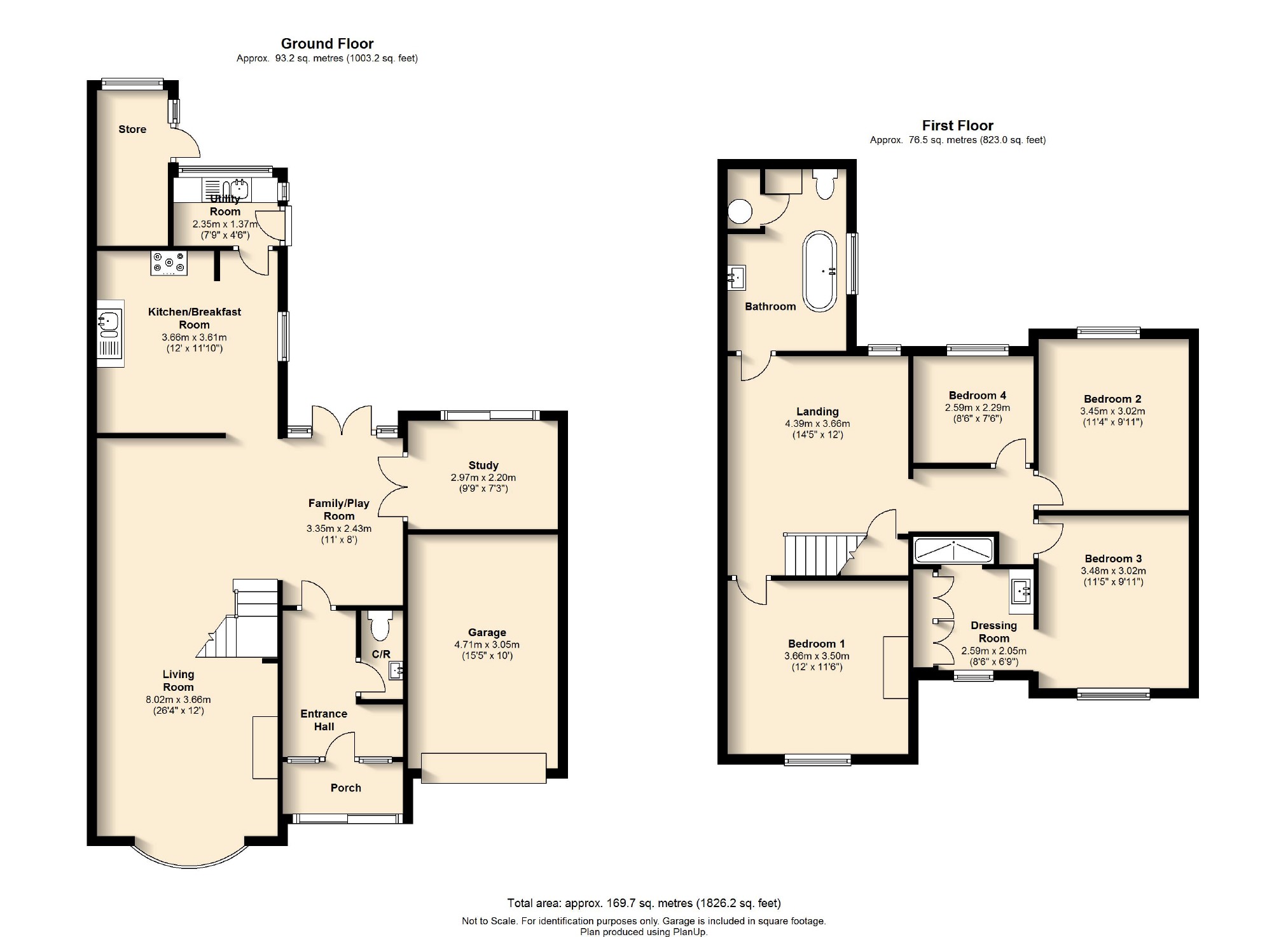 4 bed semi-detached house to rent in Woodside Road, Lower Woodside, LU1 - Property floorplan