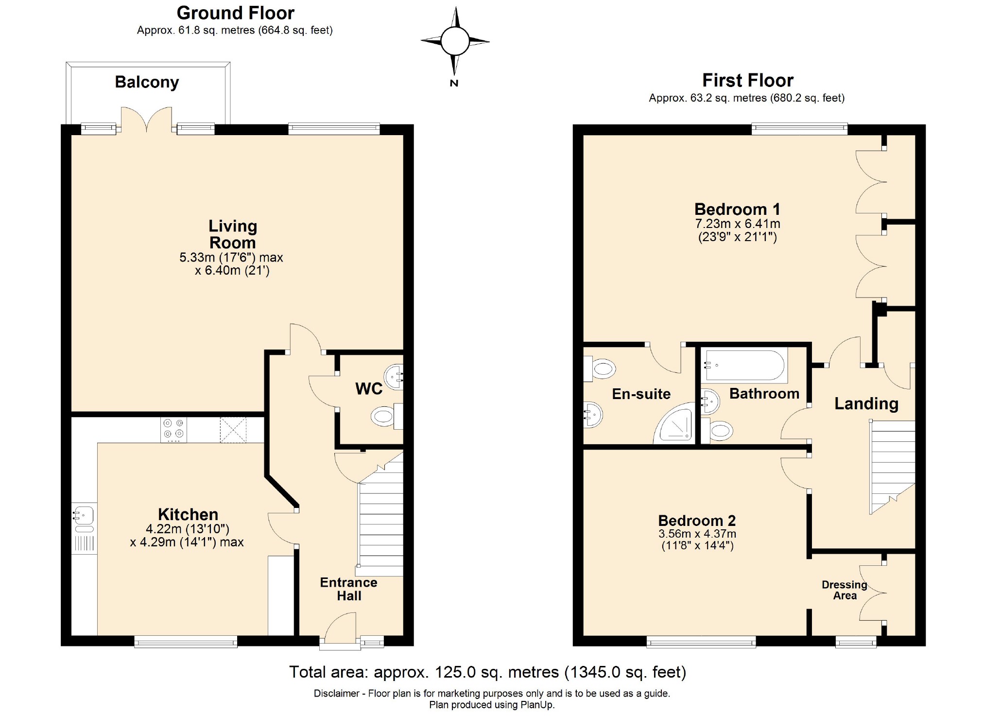 2 bed apartment to rent in Sir Josephs Walk, Harpenden, Hertfordshire, AL5 - Property floorplan