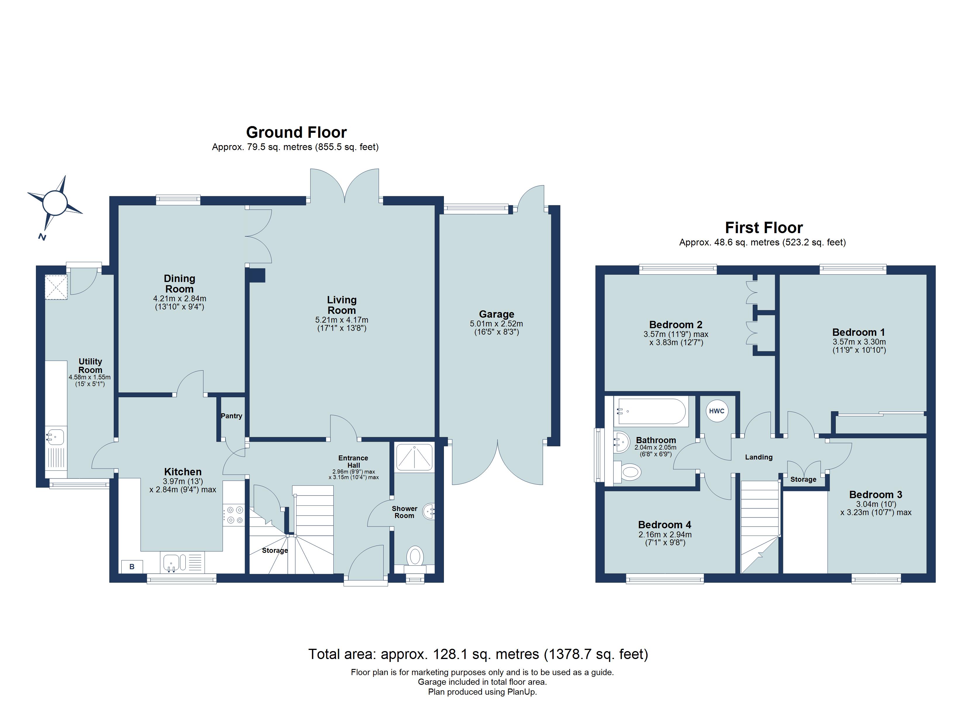 4 bed detached house for sale in Welbeck Rise, Harpenden, Hertfordshire, AL5 - Property floorplan
