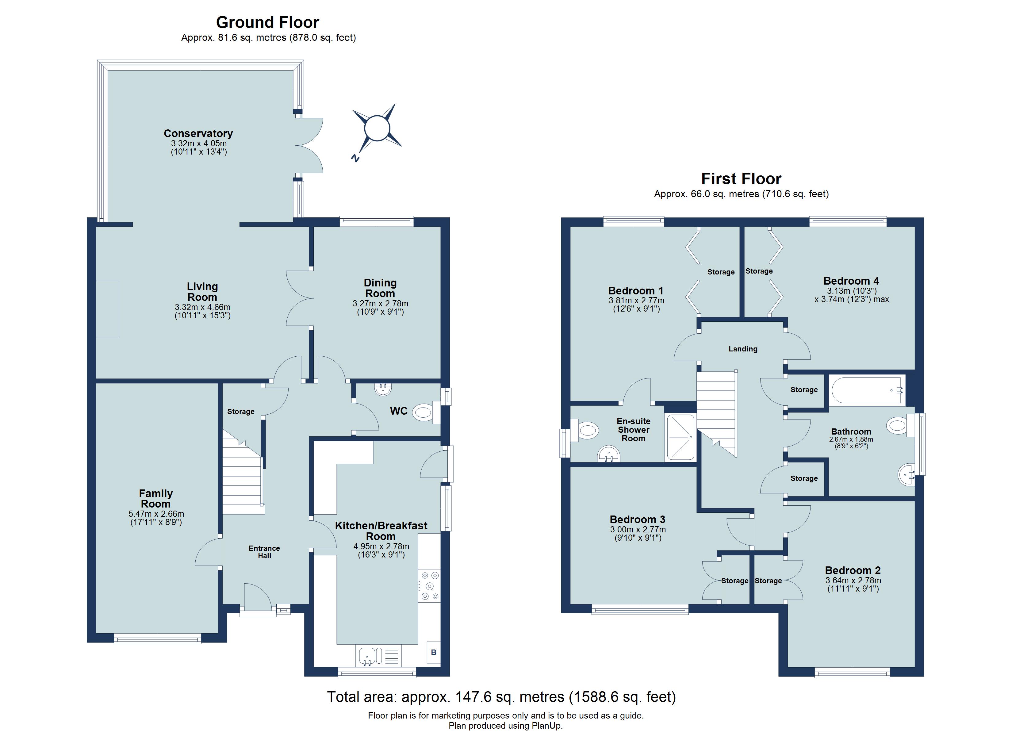 4 bed house to rent in Otterton Close, Harpenden, Hertfordshire, AL5 - Property floorplan
