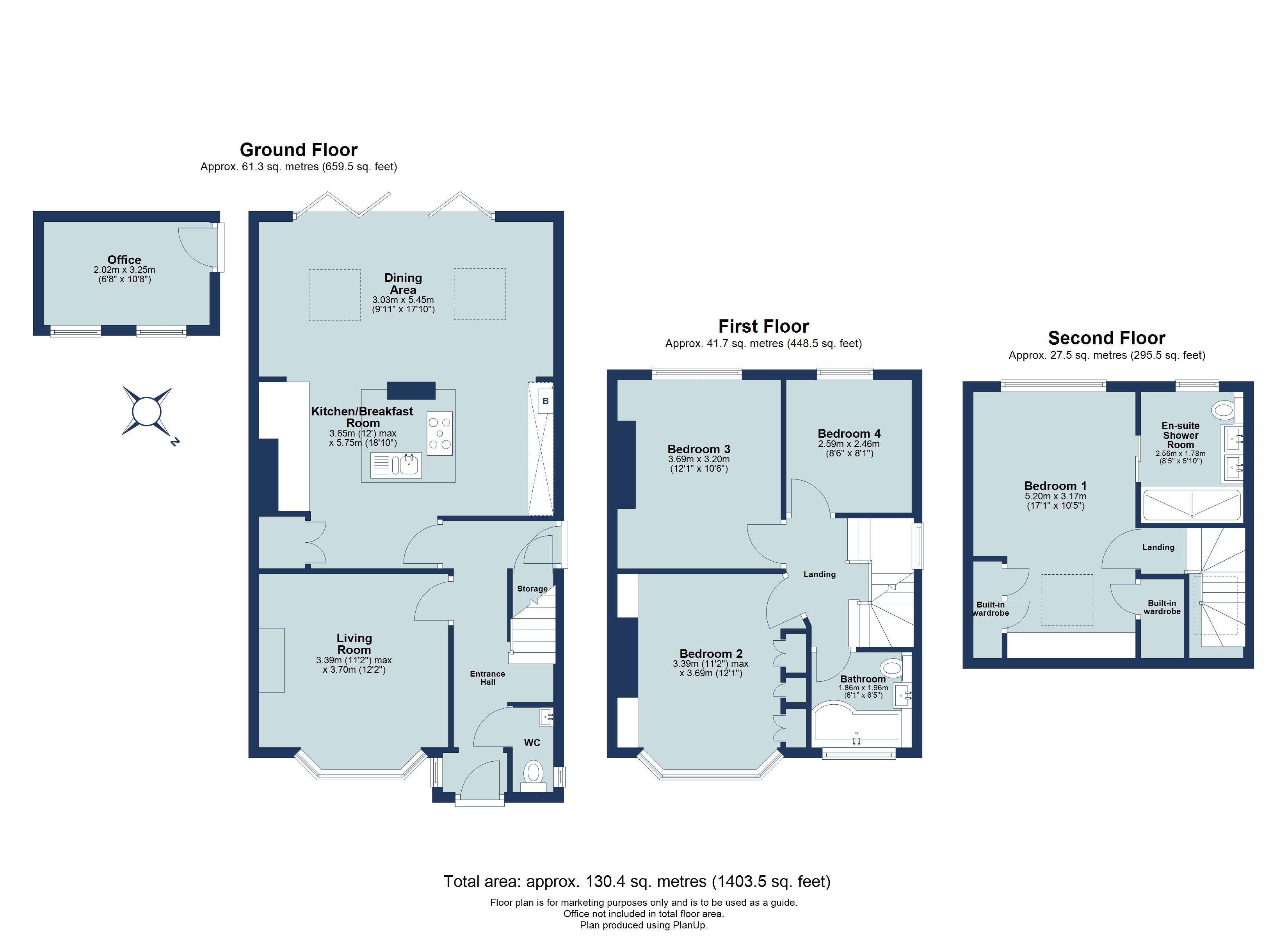 4 bed semi-detached house for sale in Overstone Road, Harpenden, Hertfordshire, AL5 - Property floorplan