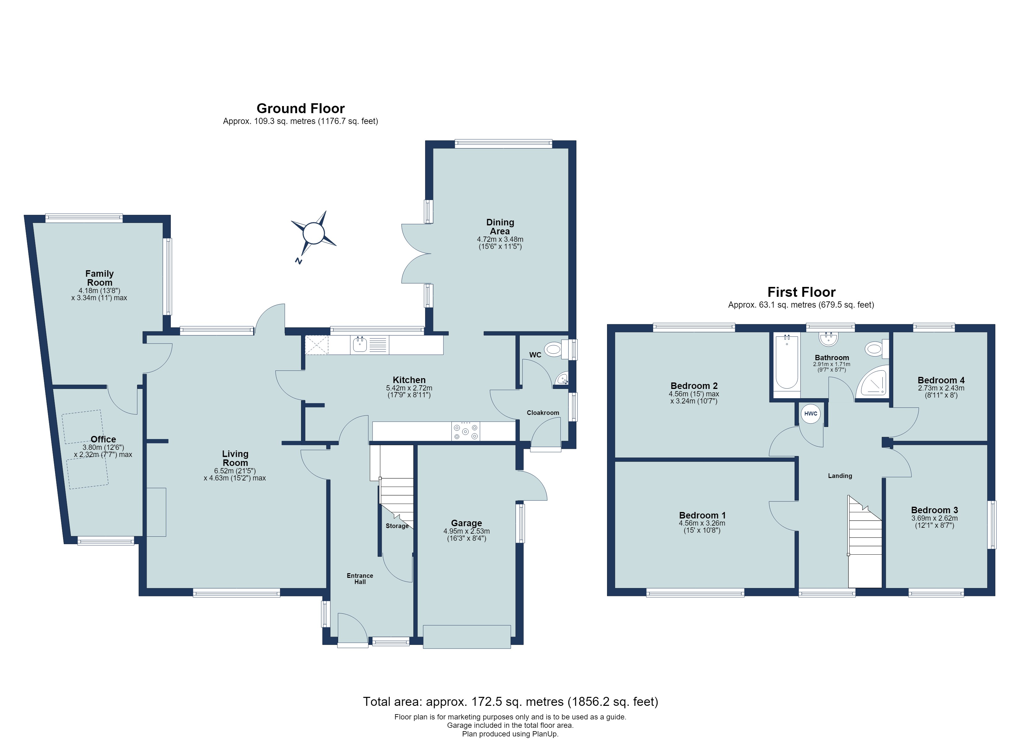 4 bed detached house for sale in Aldwick Road, Harpenden, Hertfordshire, AL5 - Property floorplan