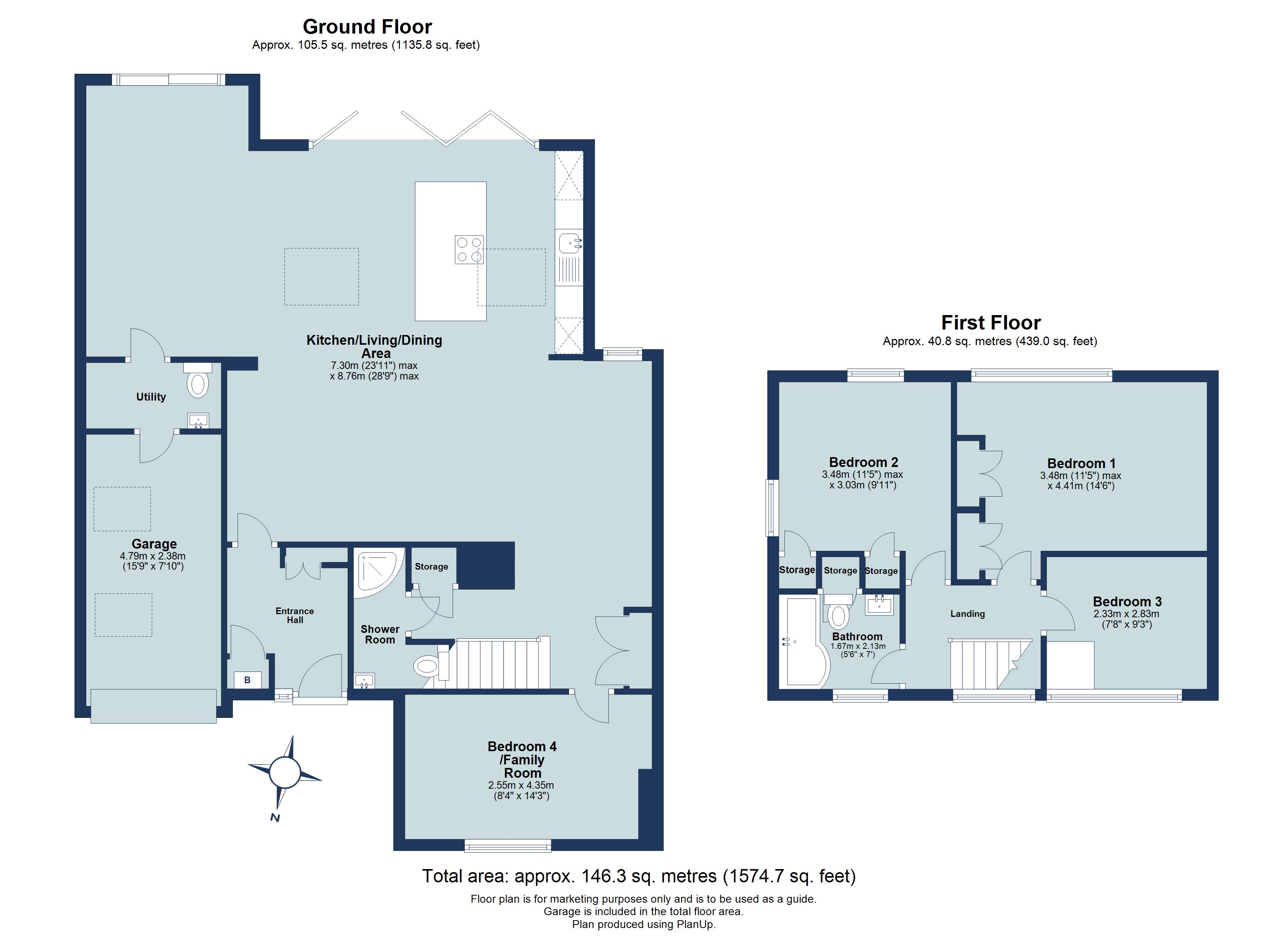 4 bed semi-detached house for sale in Barnfield Road, St. Albans, Hertfordshire, AL4 - Property floorplan