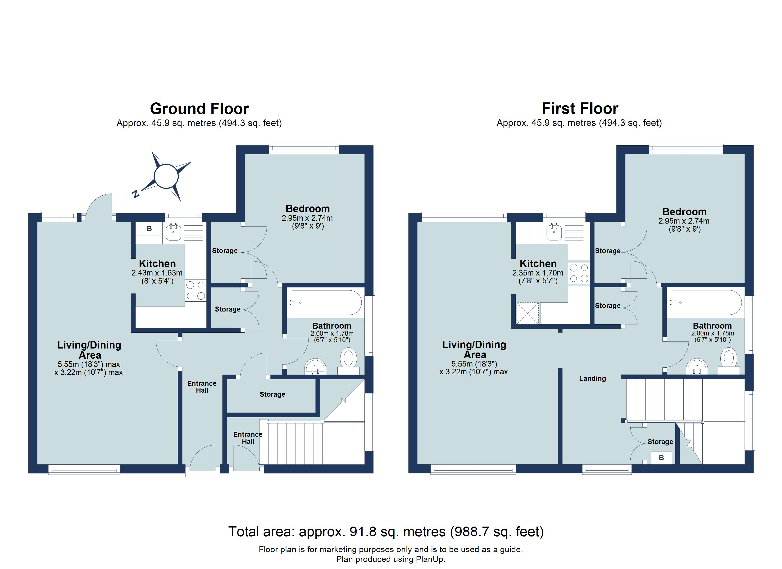 Detached house for sale in & 1B Harpenden Rise, Harpenden, Hertfordshire, AL5 - Property floorplan