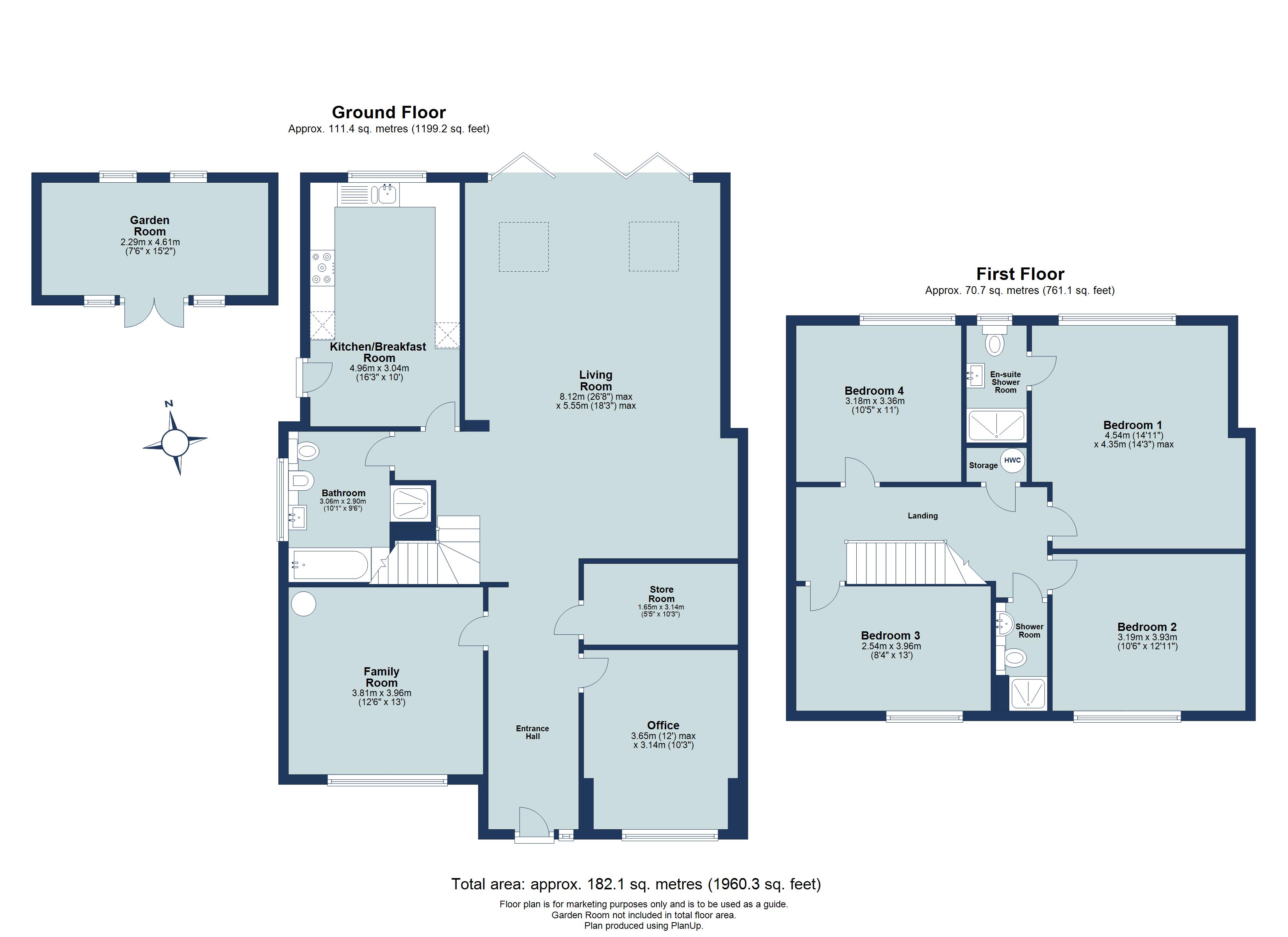4 bed detached house for sale in Lower Luton Road, Wheathampstead, St. Albans, Hertfordshire, AL4 - Property floorplan