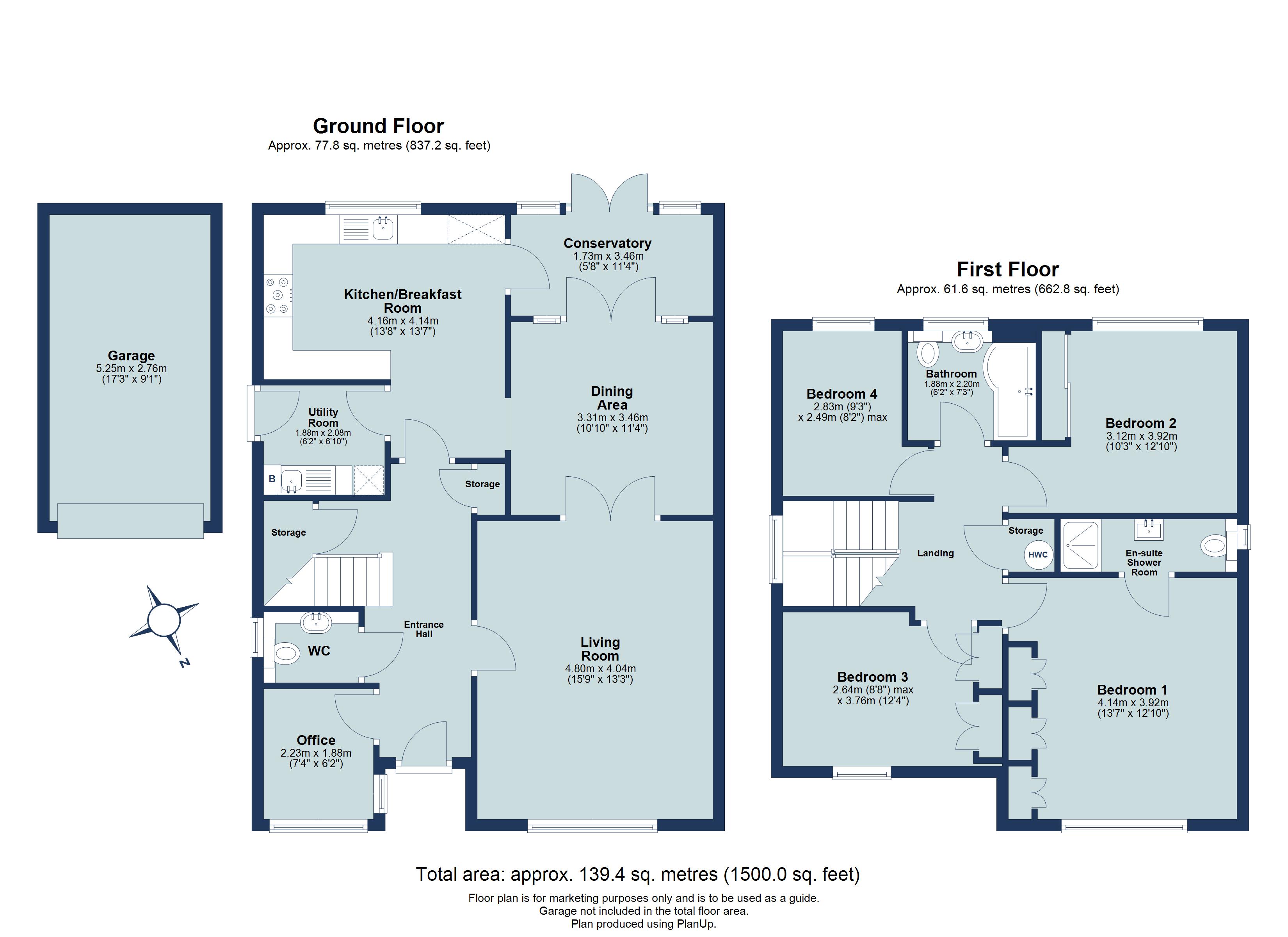 4 bed detached house for sale in Carpenders Close, Harpenden, Hertfordshire, AL5 - Property floorplan