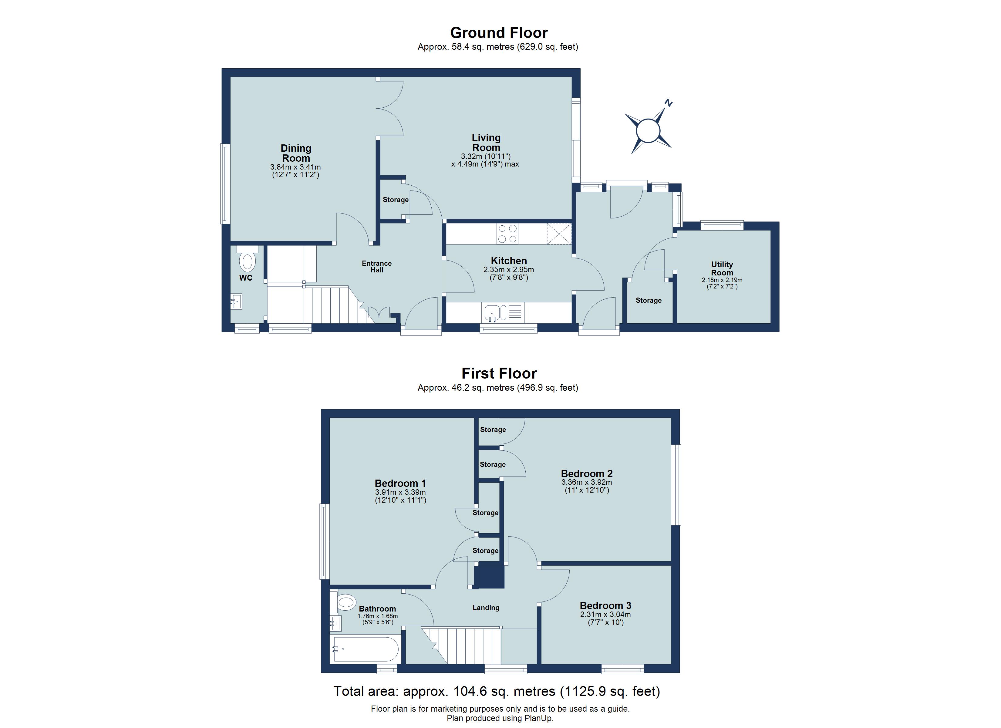 3 bed semi-detached house to rent in Cavan Drive, St. Albans, Hertfordshire, AL3 - Property floorplan