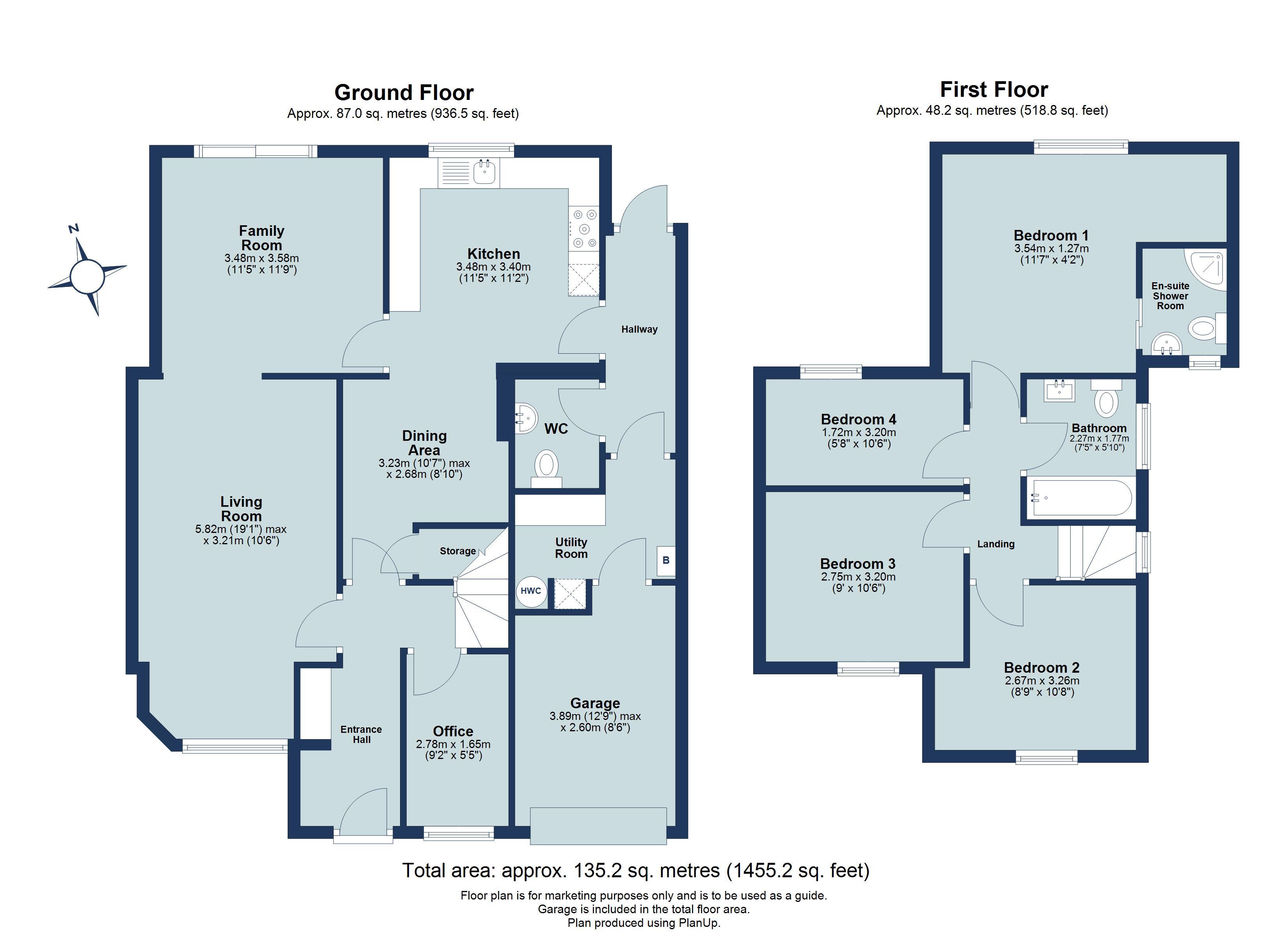 4 bed semi-detached house for sale in Marshalls Way, Wheathampstead, Hertfordshire, AL4 - Property floorplan