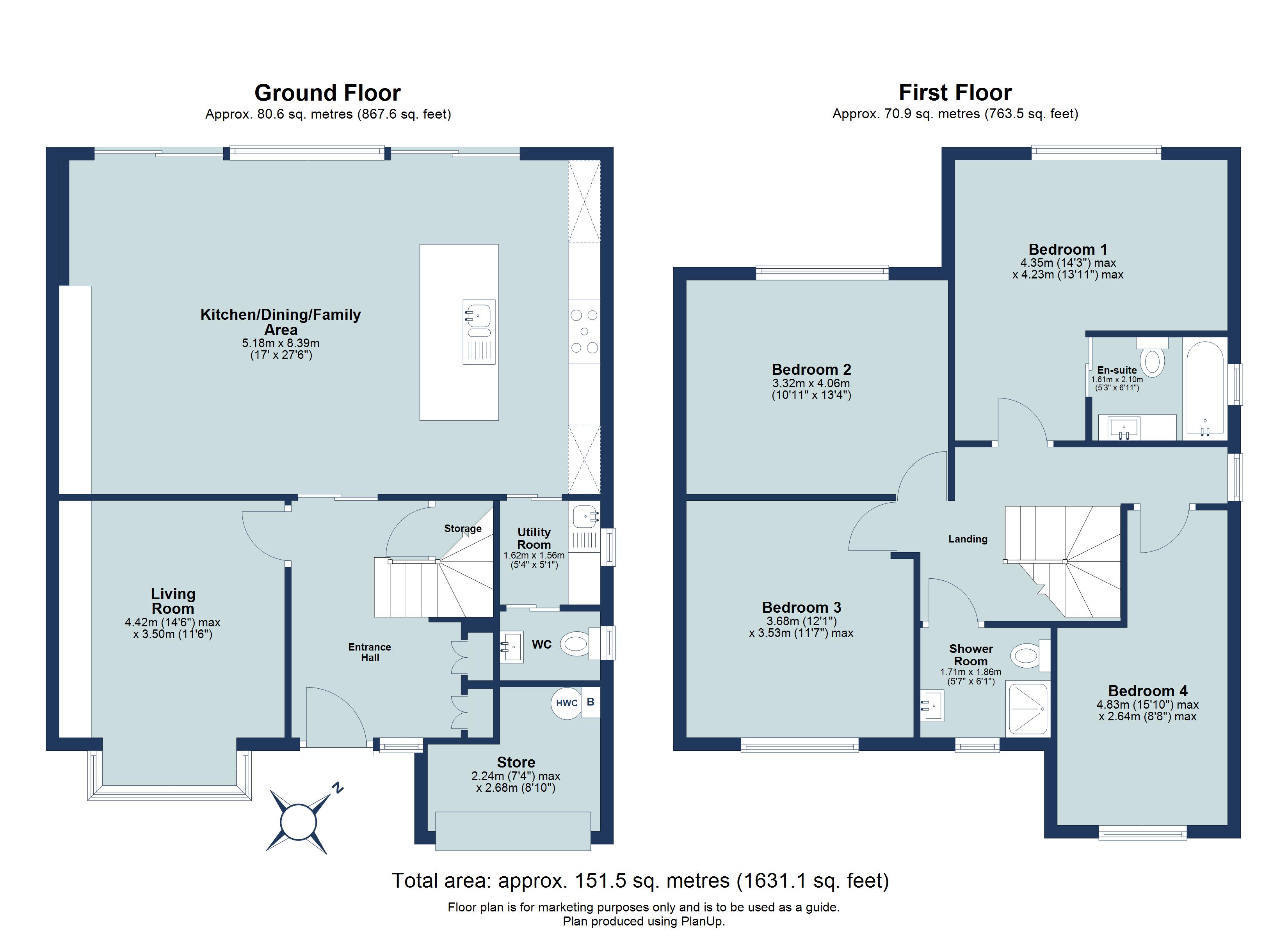 4 bed semi-detached house for sale in Park Hill, Harpenden, Hertfordshire, AL5 - Property floorplan