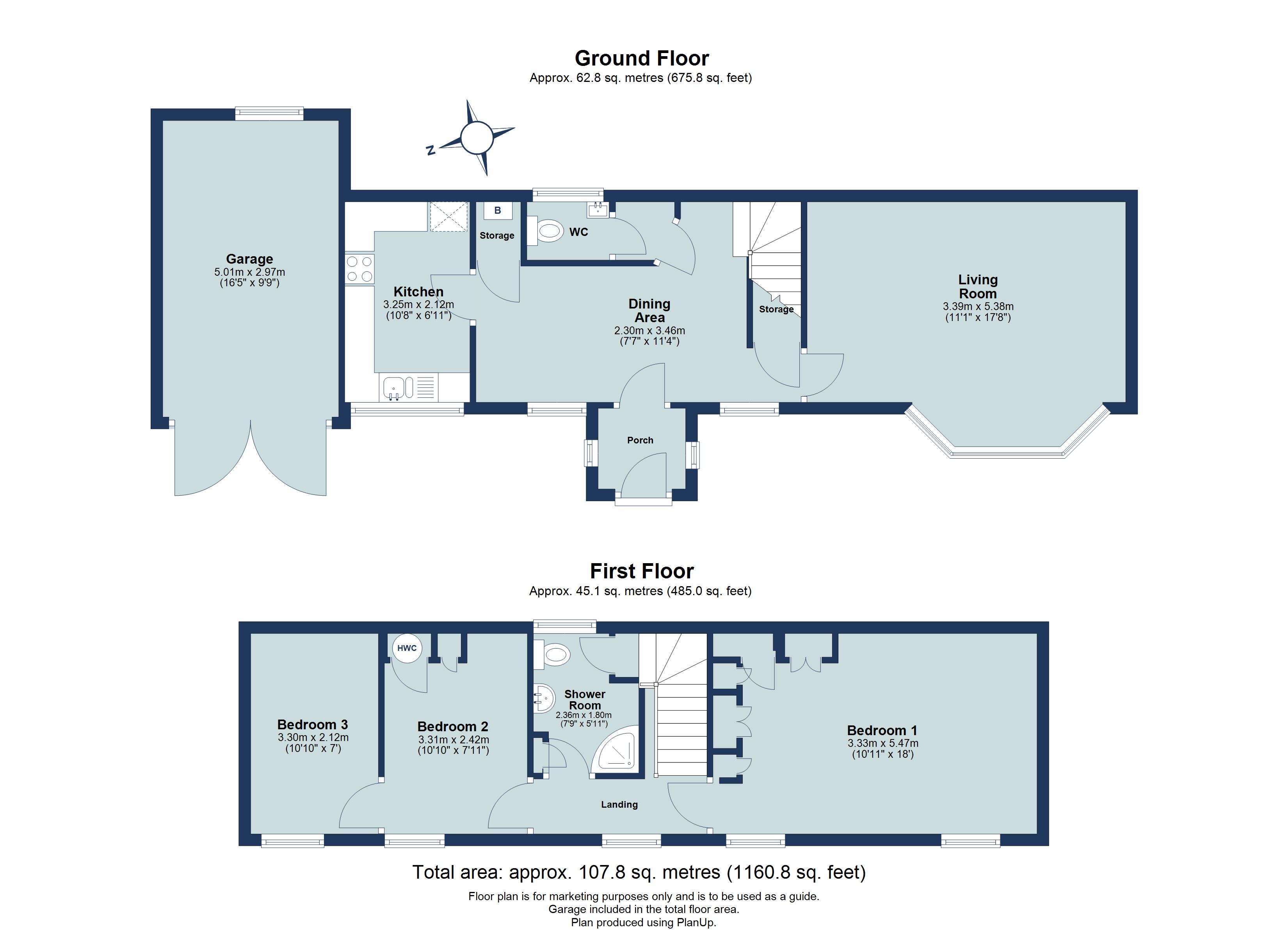 3 bed detached house for sale in River Hill, Flamstead, Hertfordshire, AL3 - Property floorplan