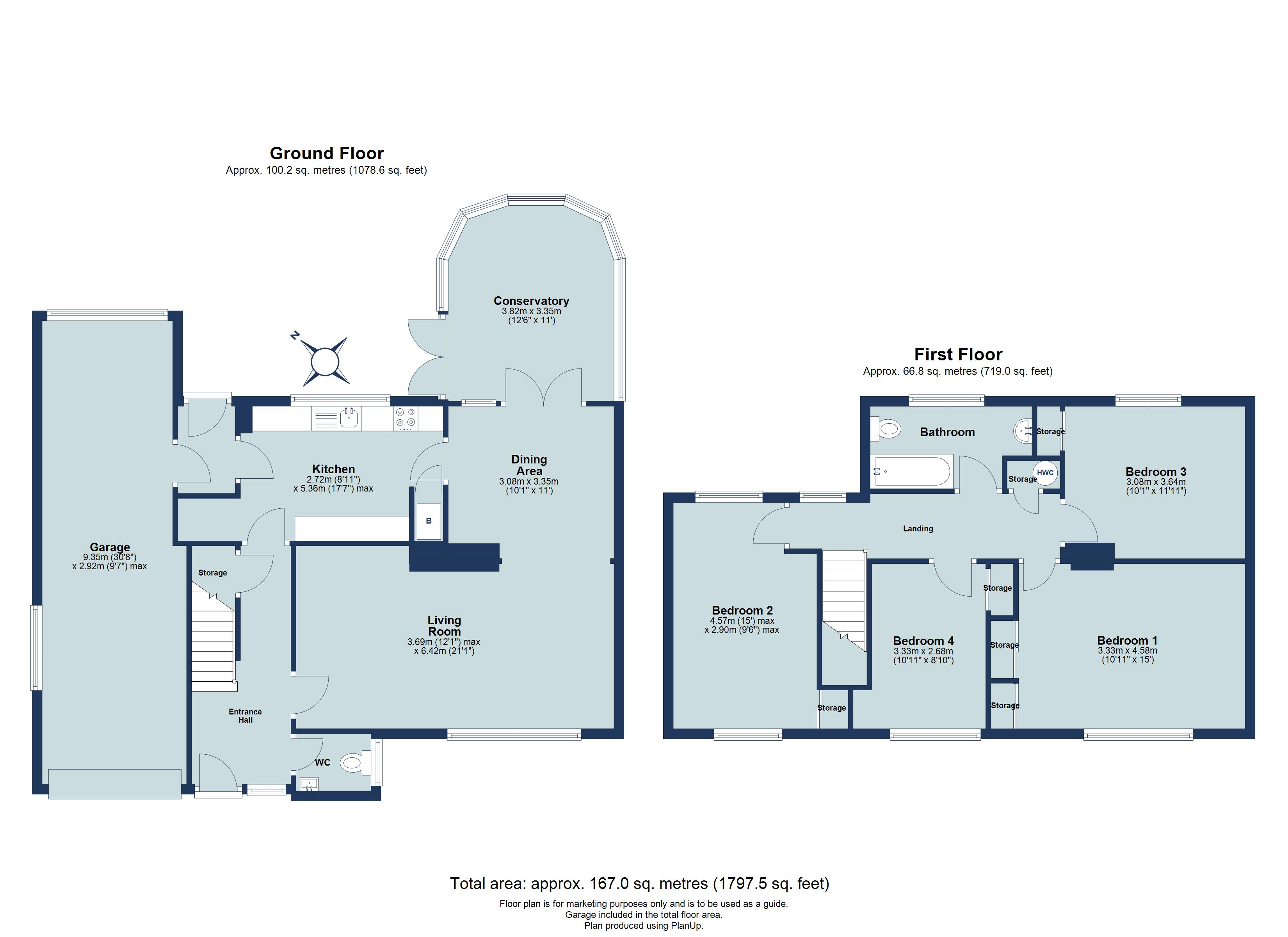 4 bed detached house for sale in Tuffnells Way, Harpenden, Hertfordshire, AL5 - Property floorplan