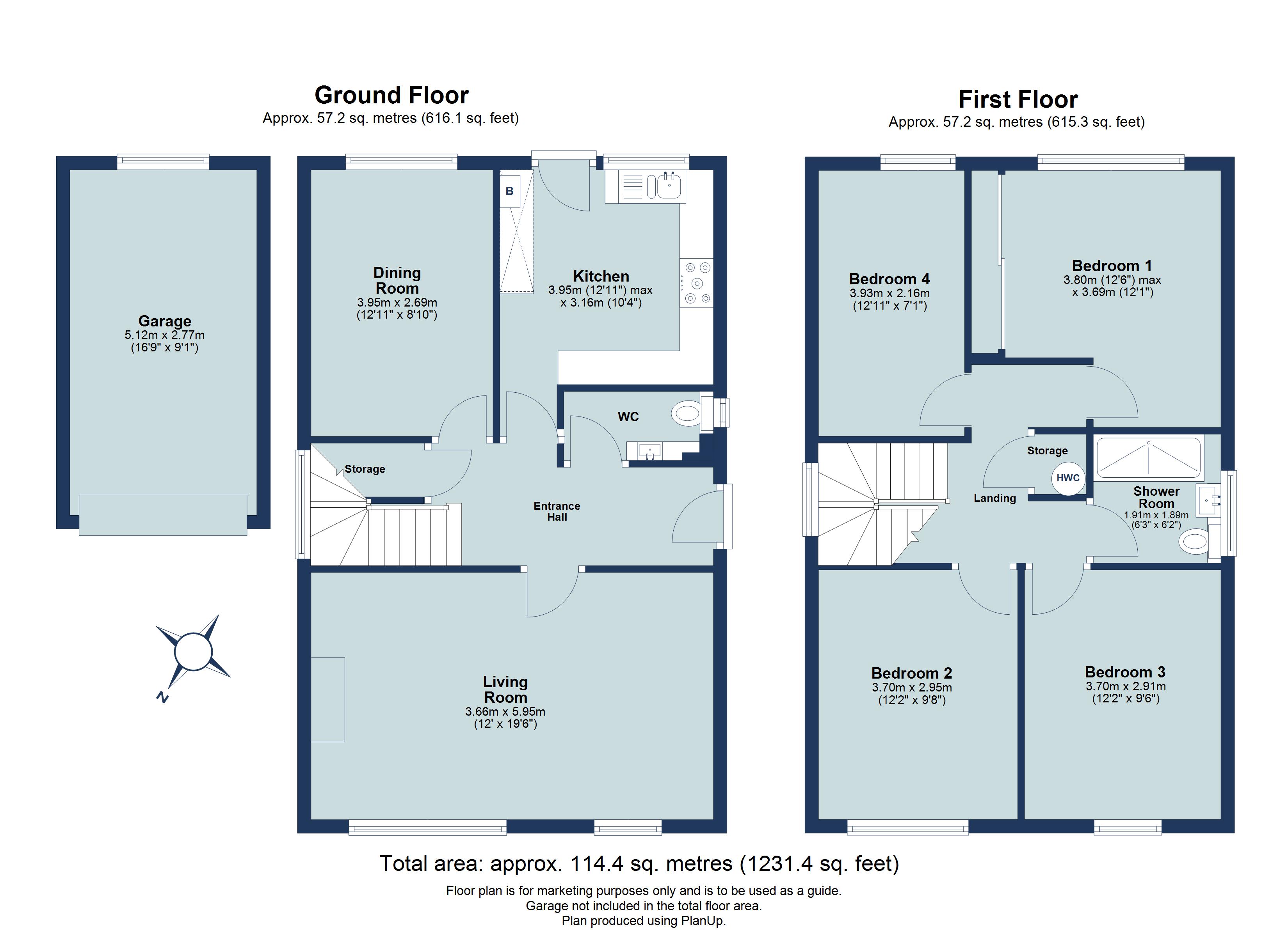 4 bed detached house for sale in Alzey Gardens, Harpenden, Hertfordshire, AL5 - Property floorplan