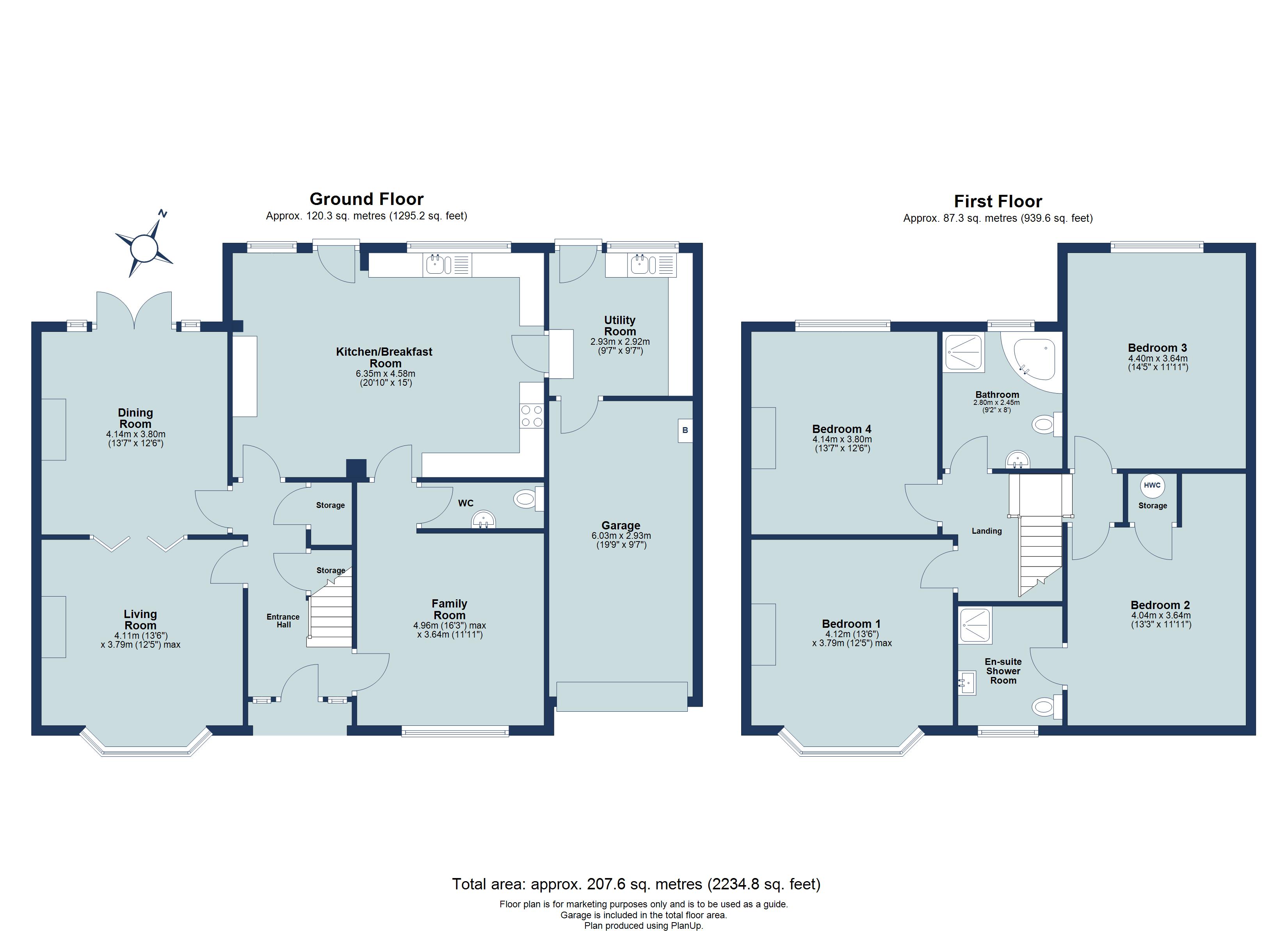 4 bed semi-detached house for sale in Lea Road, Harpenden, Hertfordshire, AL5 - Property floorplan