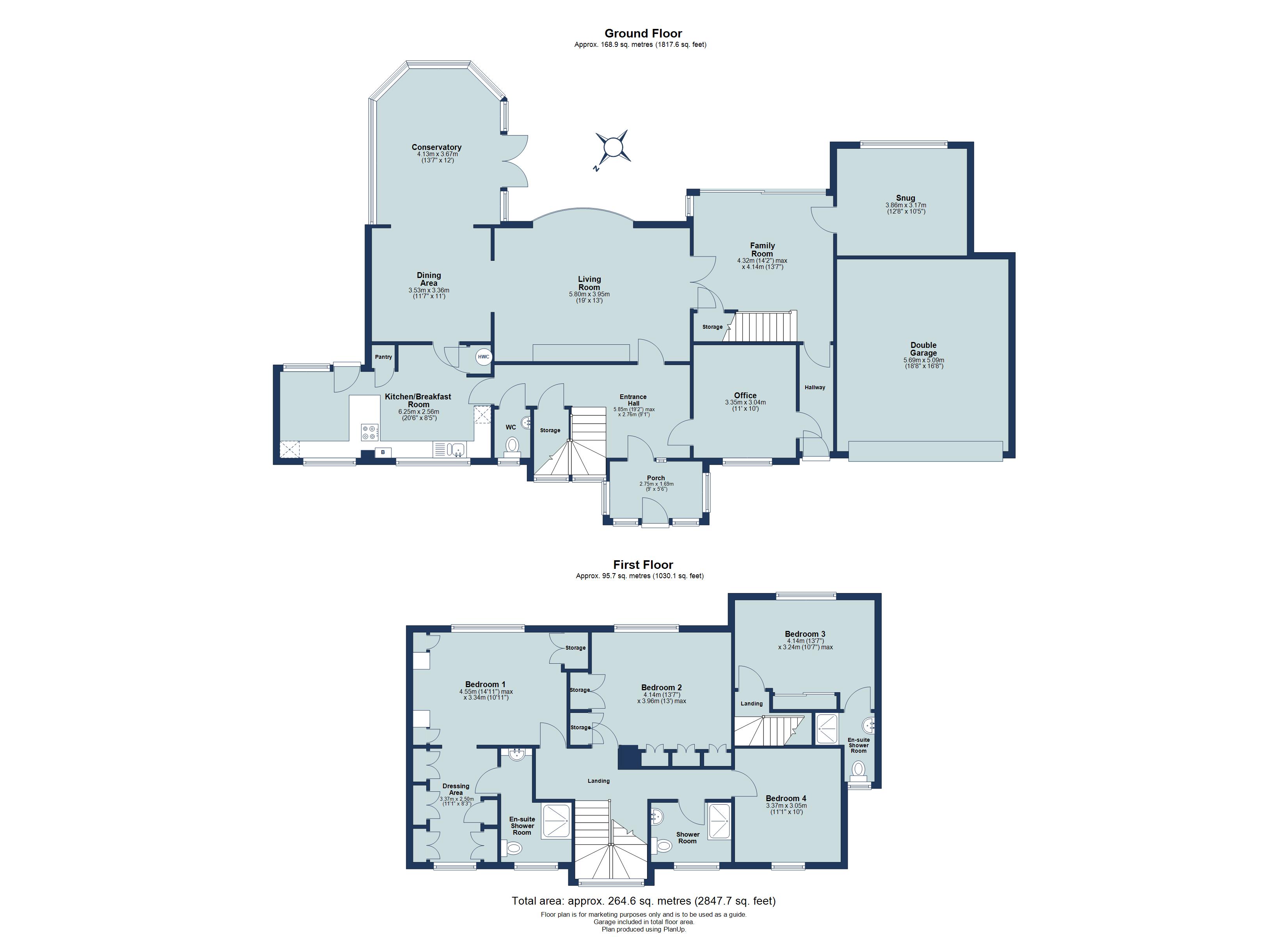 4 bed detached house for sale in Netherfield Road, Harpenden, Hertfordshire, AL5 - Property floorplan
