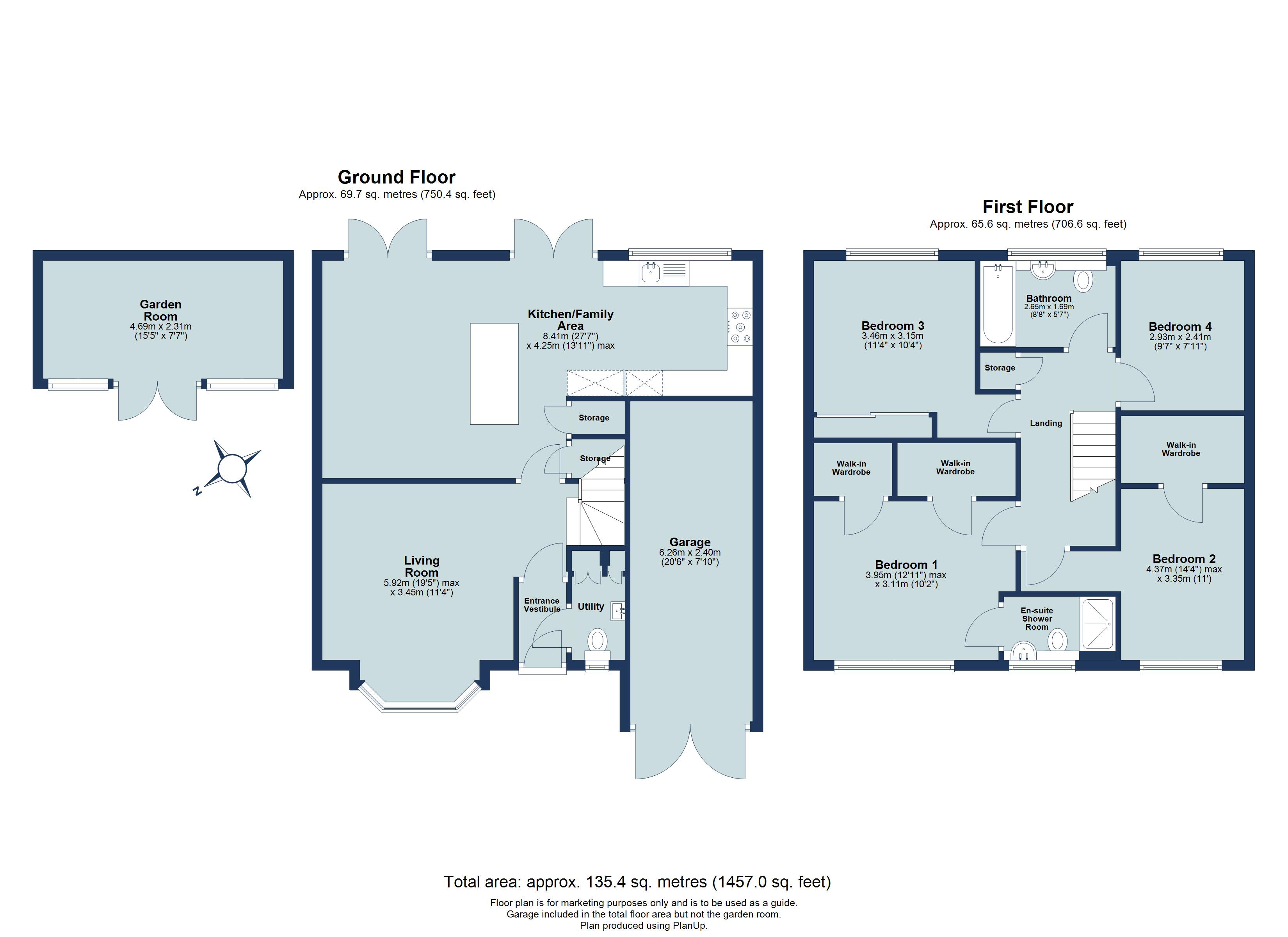 4 bed detached house for sale in Bridle Close, St. Albans, Hertfordshire, AL3 - Property floorplan